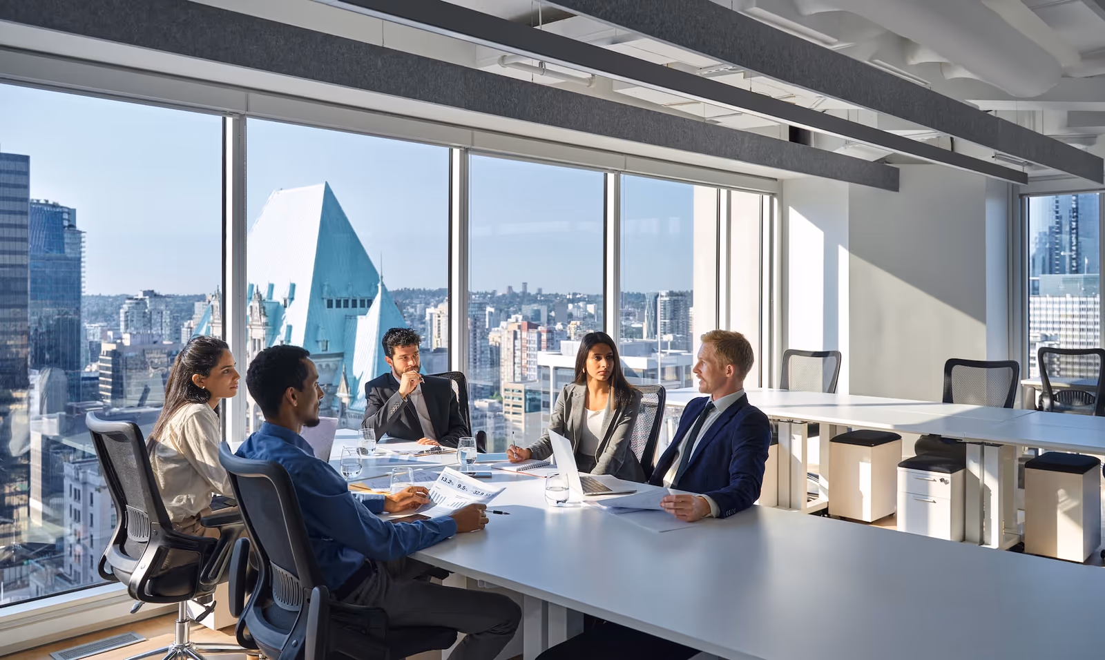 Meeting of EHS Managers in boardroom