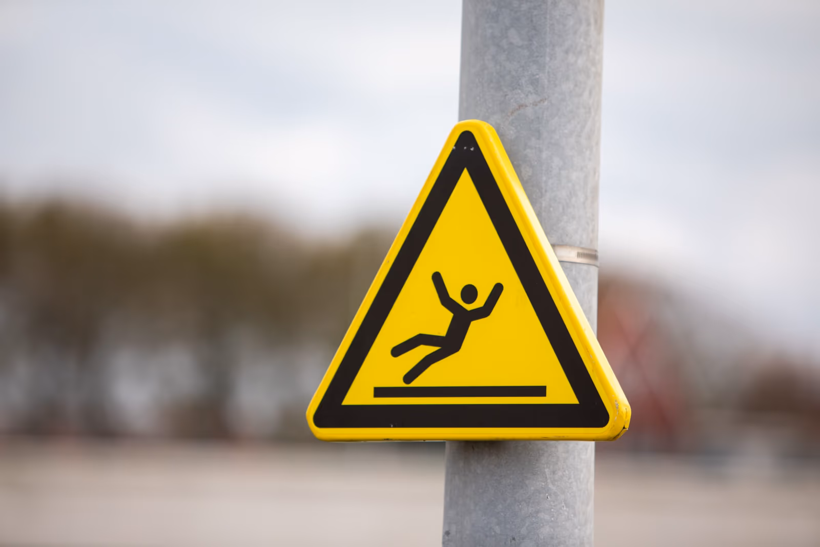 Closeup shot of road sign