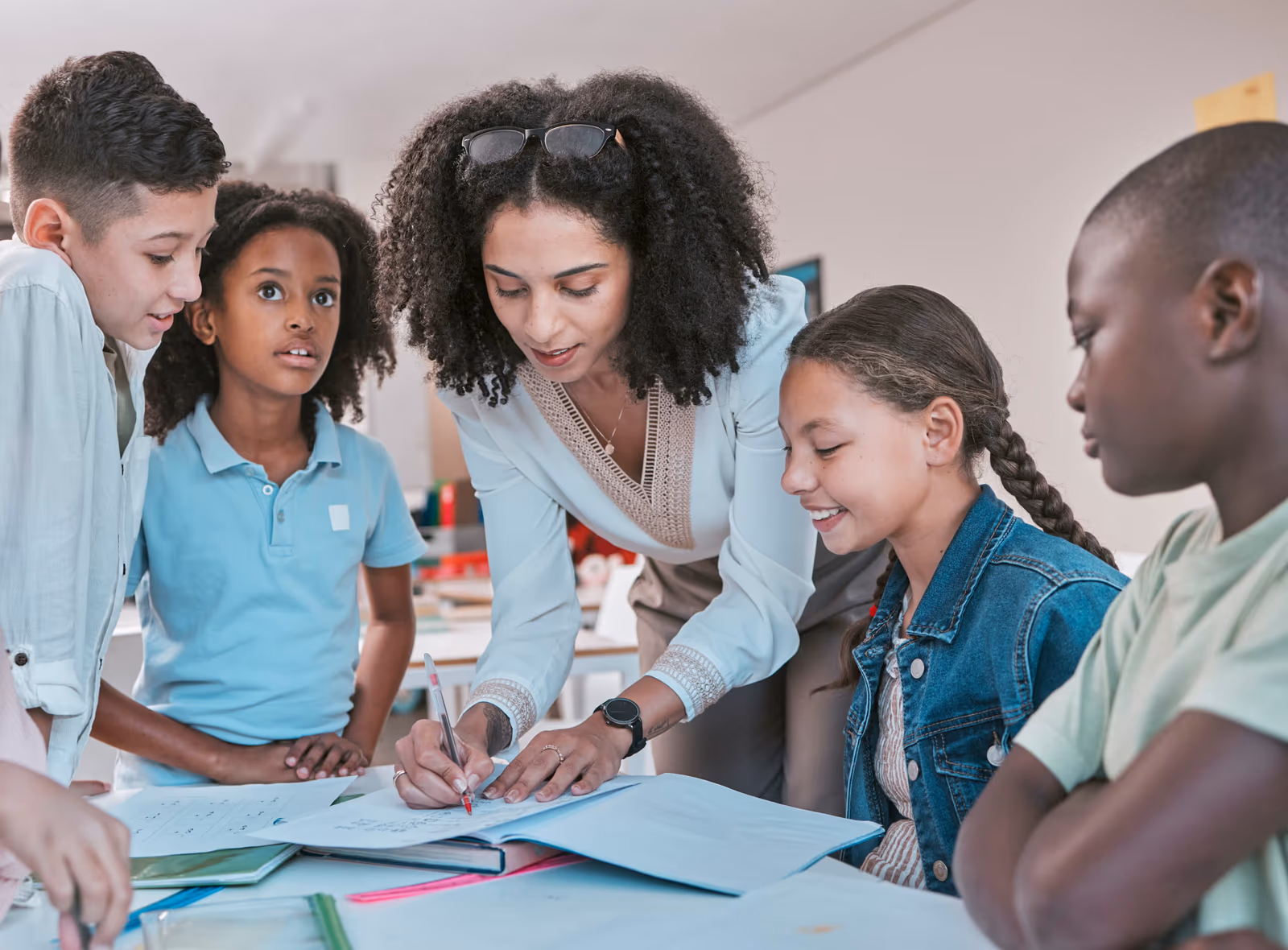 Ofsted insepction in classroom