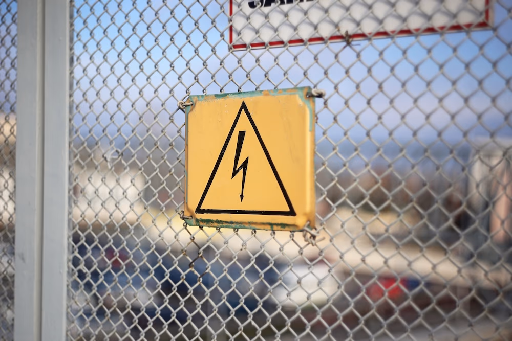 Hazard in the workplace sign