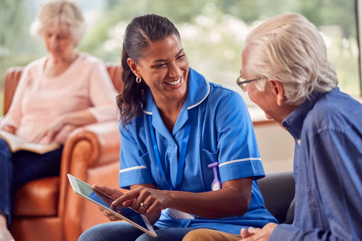 Care worker following CQC 5 Standards