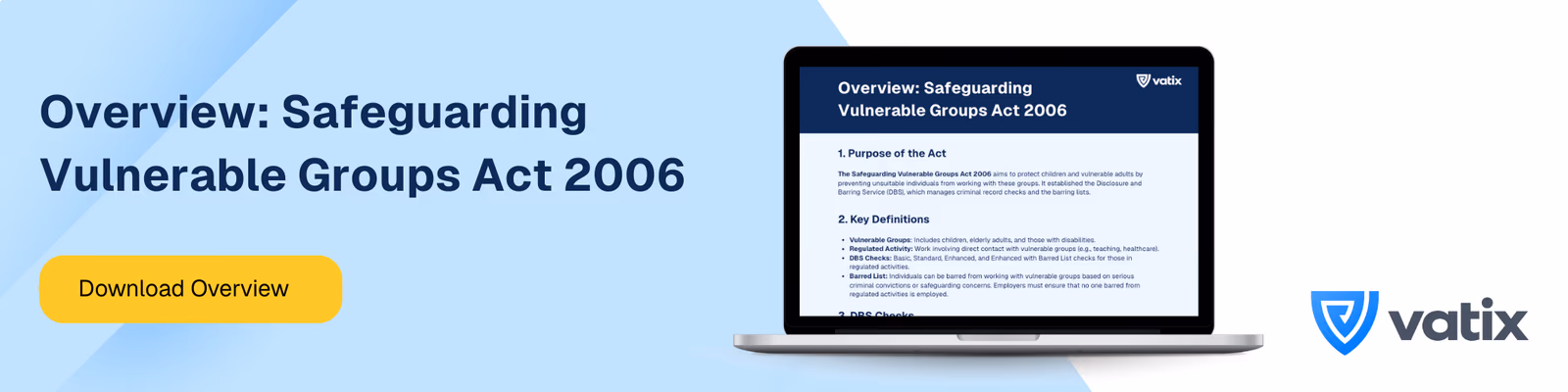 Download banner for safeguarding overview