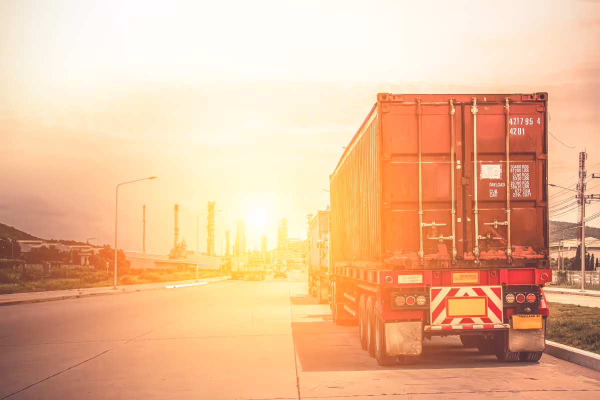 Lone worker travelling in lorry