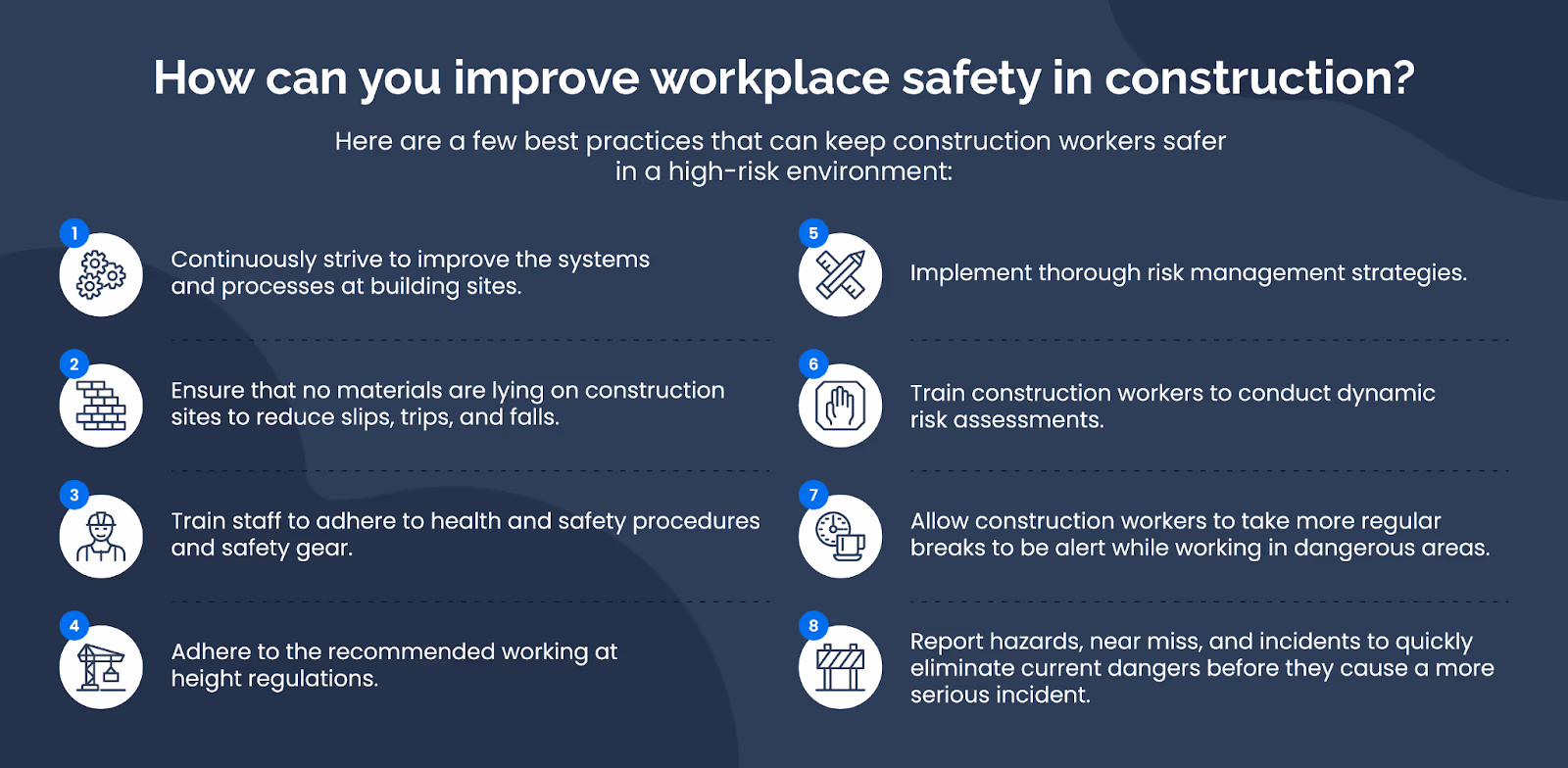 Workplace safety infographic