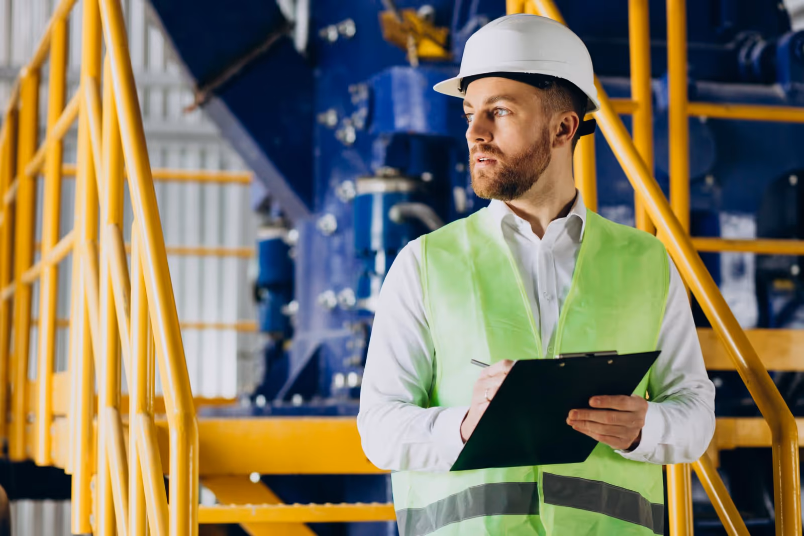 Employee conducting incident investigation