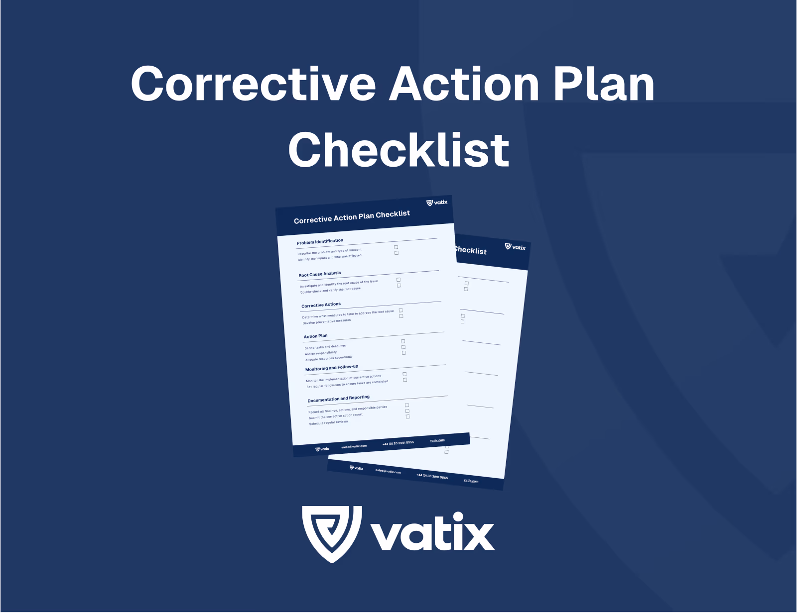 Corrective Action Plan Checklist