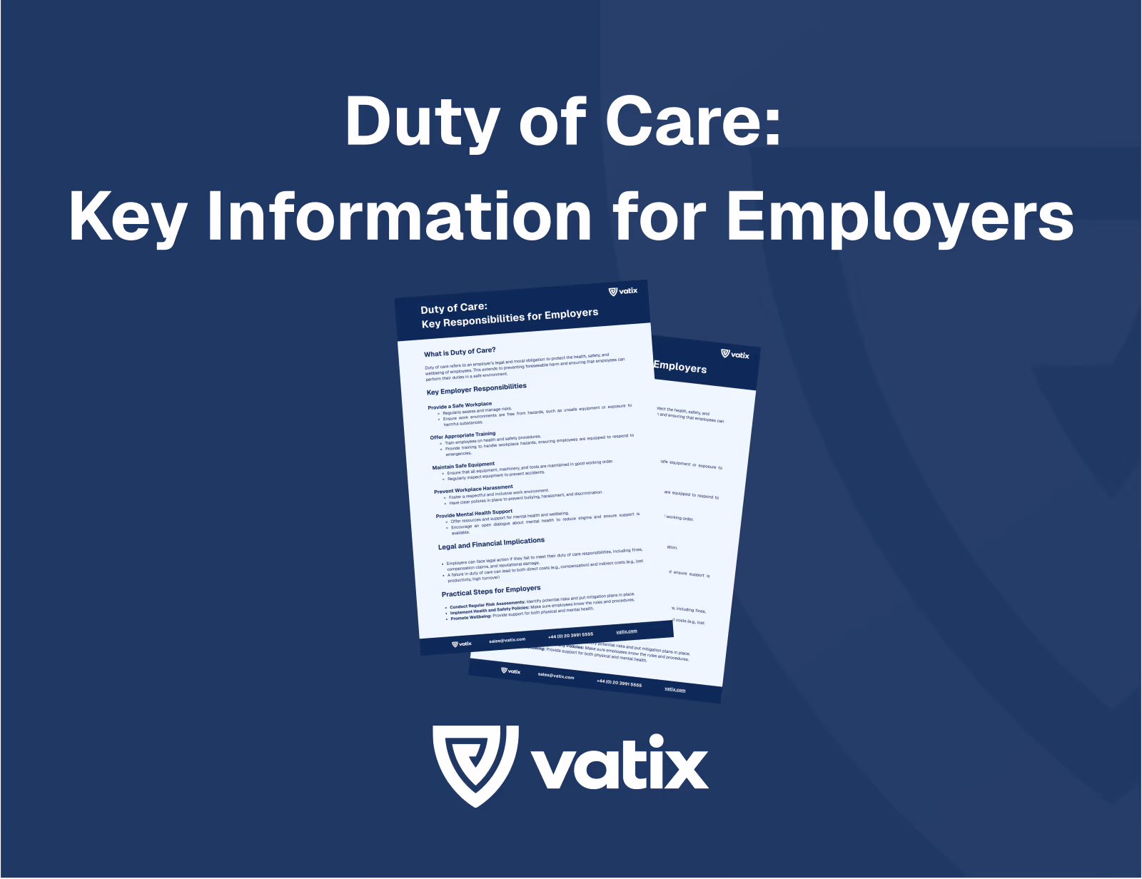 Duty of Care: Key Information for Employers