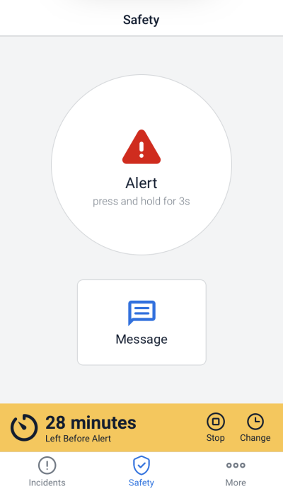 protector mobile lone working app timed alert